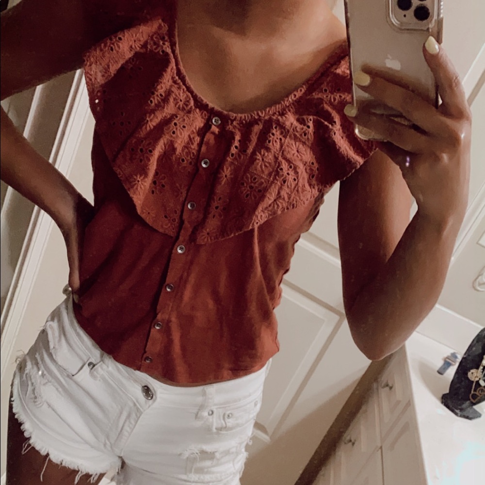 Rust Orange Top - Picture 2 of 4